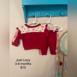 Just Lizzy baby sweatsuit